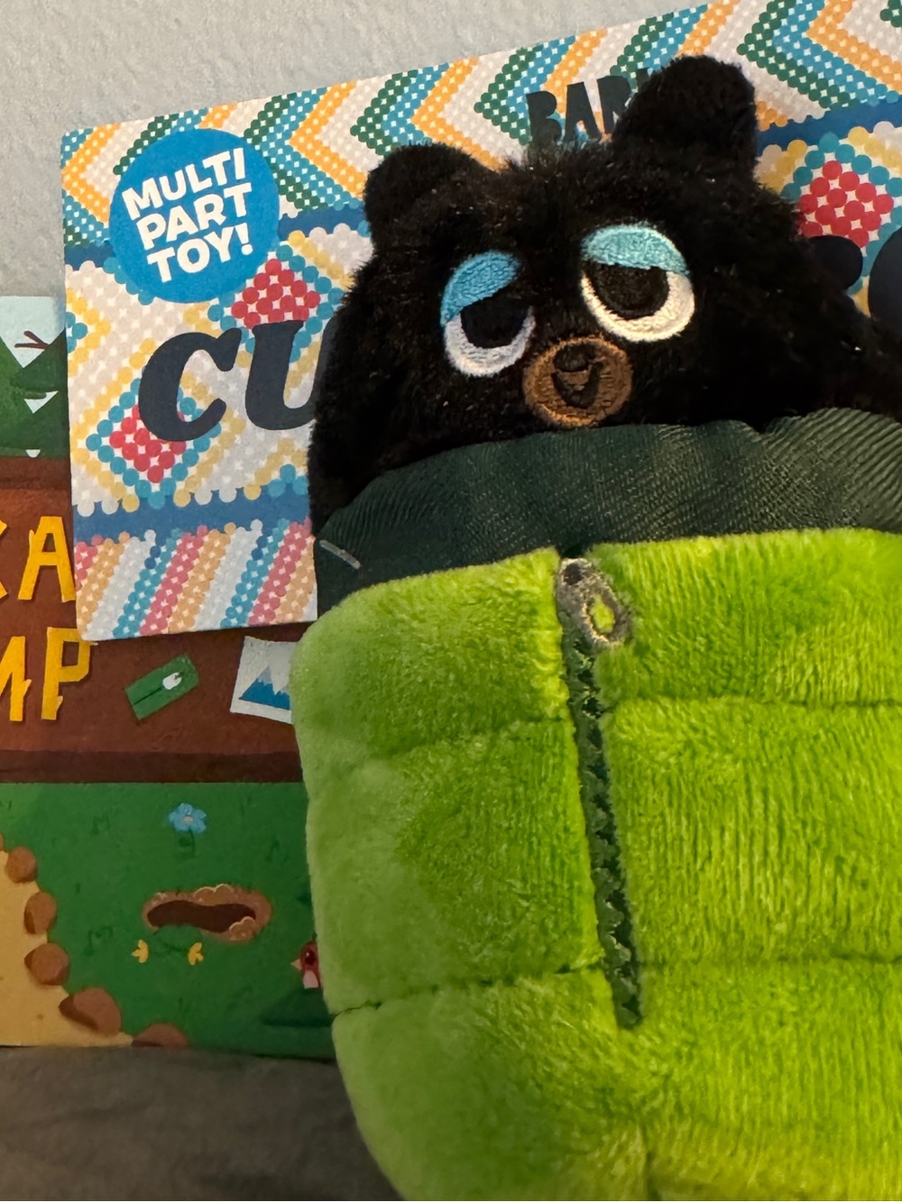 Bark ‘Cubby Roll’ Black Bear Plush Dog Toy